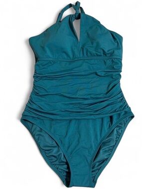 Bleu Rod Beattie Twist & Shout Over the Shoulder Mio One-Piece Swimsuit Size 6